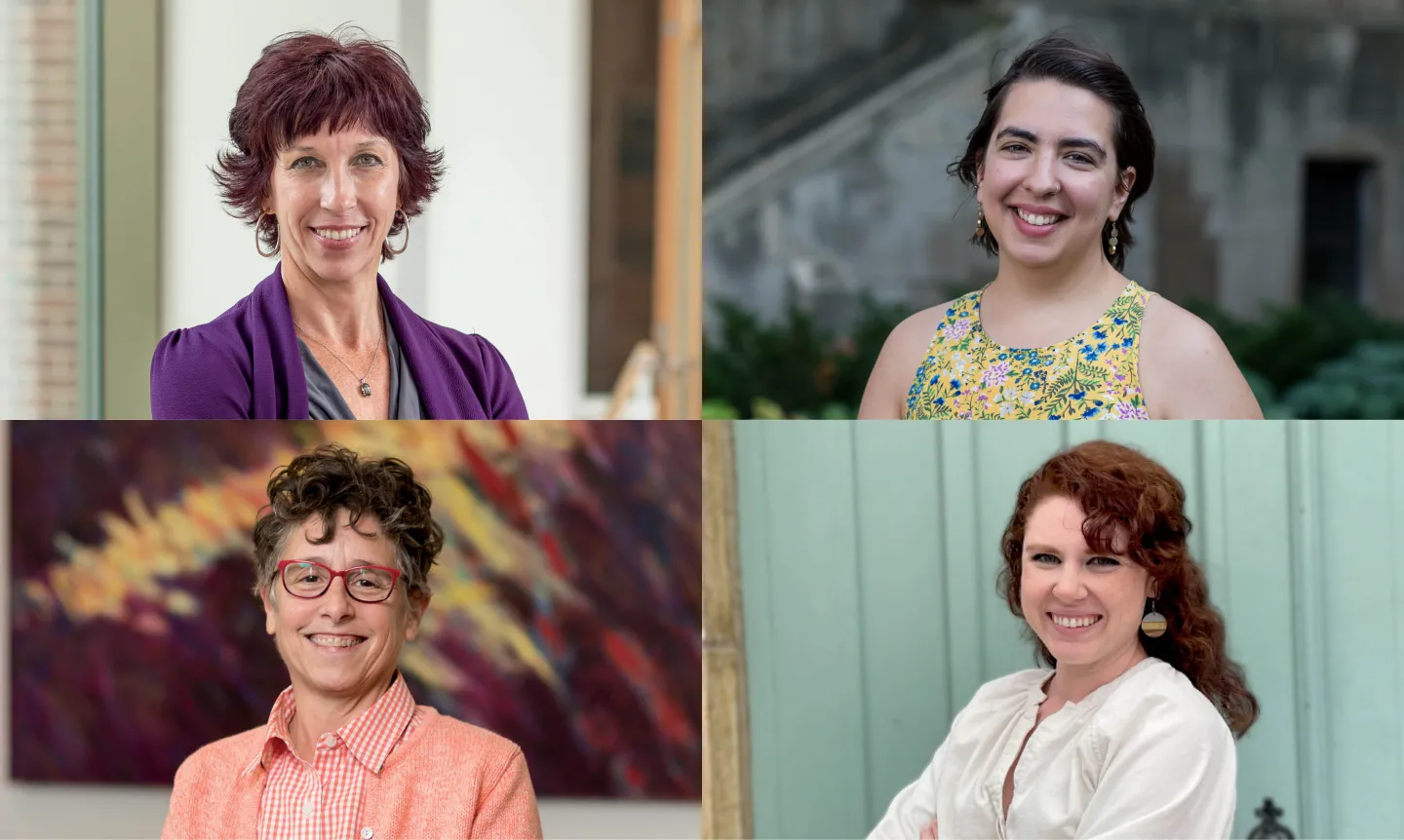 Denise Baird, PhD; Lindsay Borkin ’15; India Klipfel; and Amy Herbst