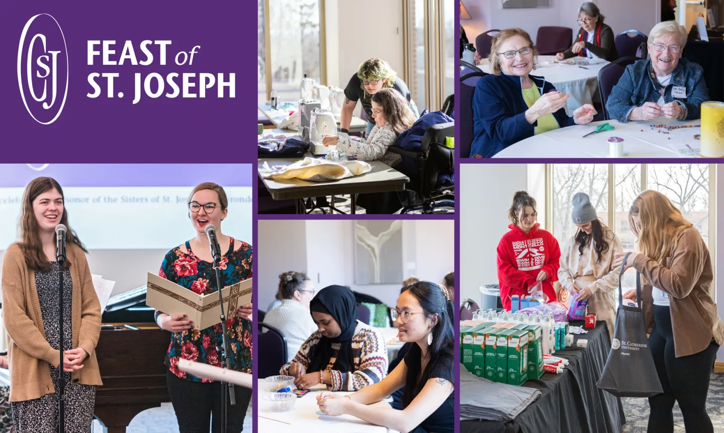 Feast of Saint Joseph and students participating in many activties.
