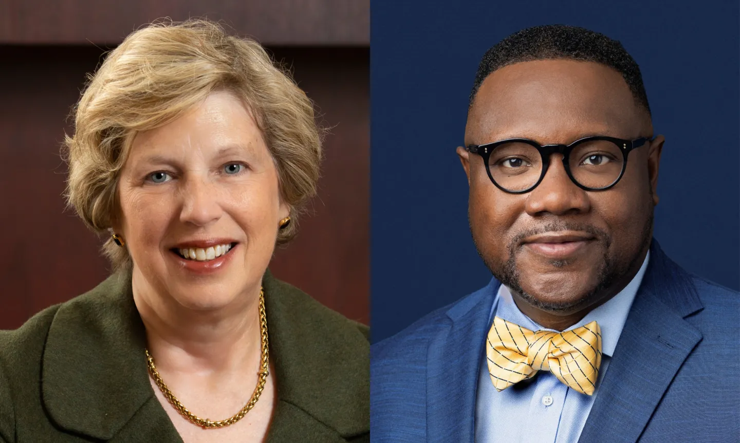 Nancy Blattner (left) and D'Andre Carpenter