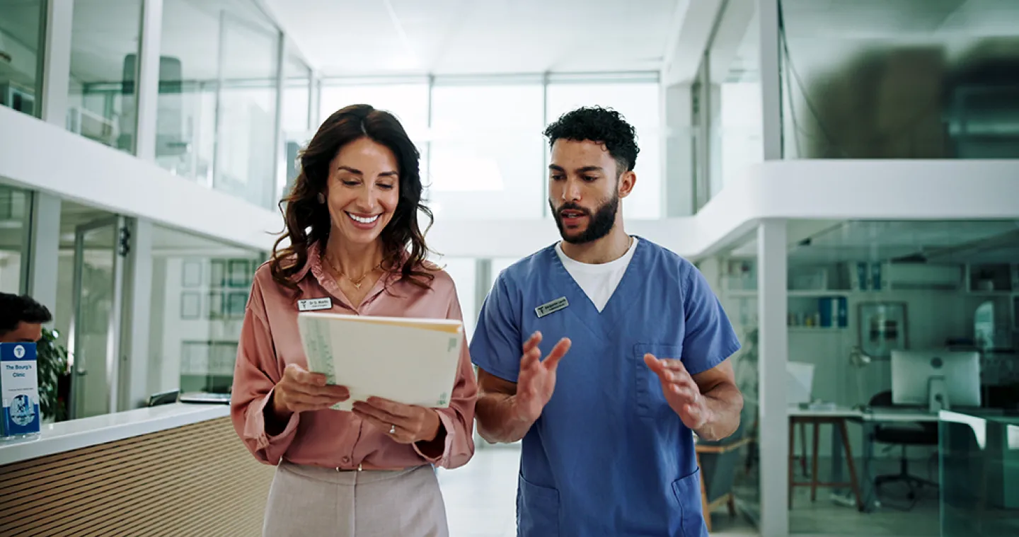 Nurse and Business manager consulting