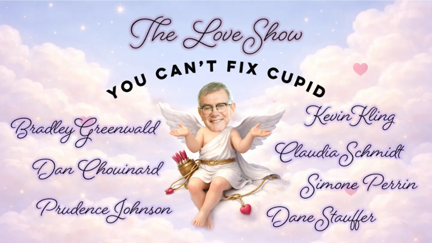 Kevin Kling as cupid