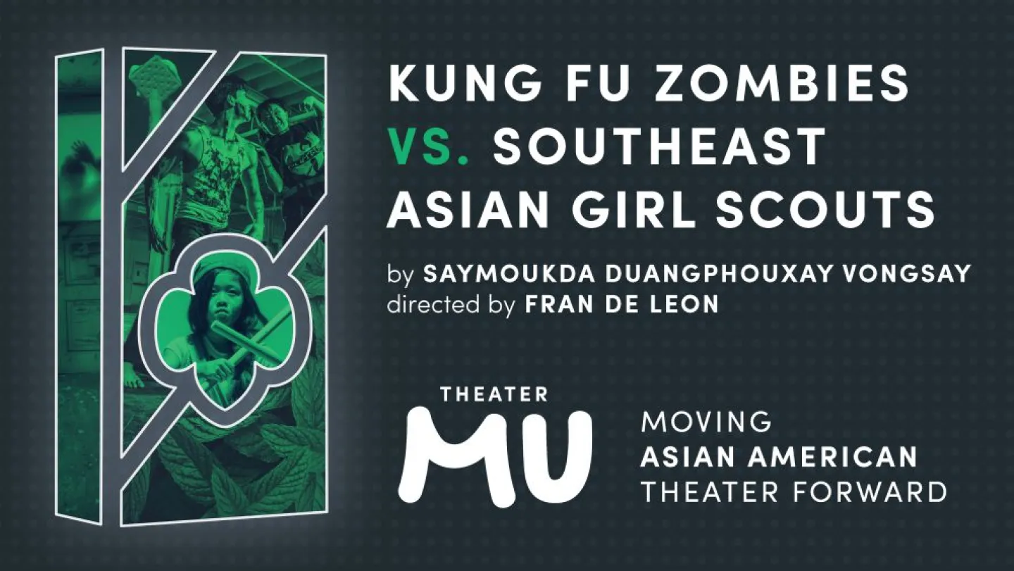 Kung Fu Zombies vs. Southeast Asian Girl Scouts event poster.