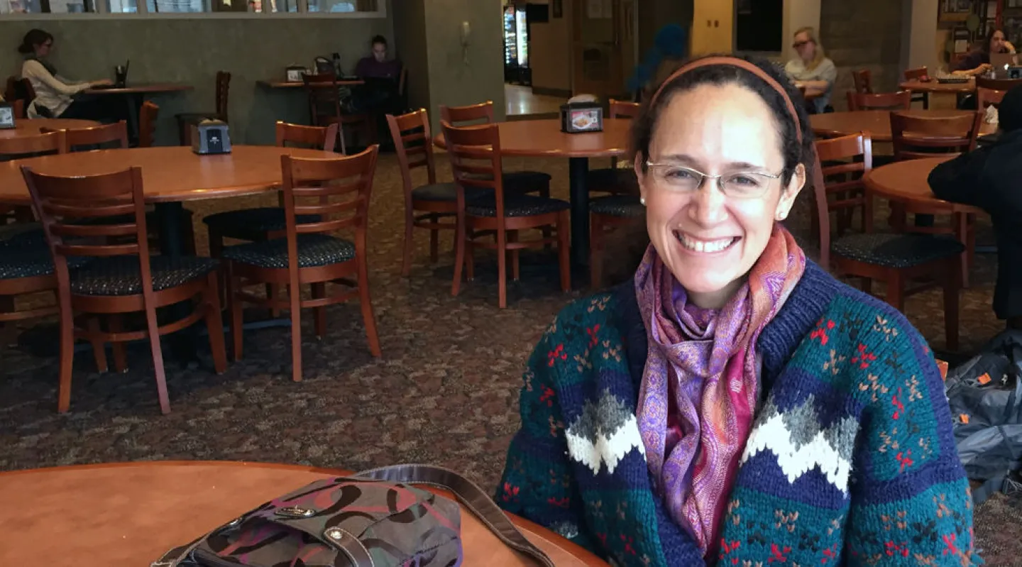 Associate Professor of Social Work Catherine Marrs Fuchsel has found her life’s calling addressing the needs of some of society’s most vulnerable women: Latinas living in the U.S. with no immigration status, unfamiliar with the language and culture, and being physically and verbally abused by an intimate partner. 2015 photo