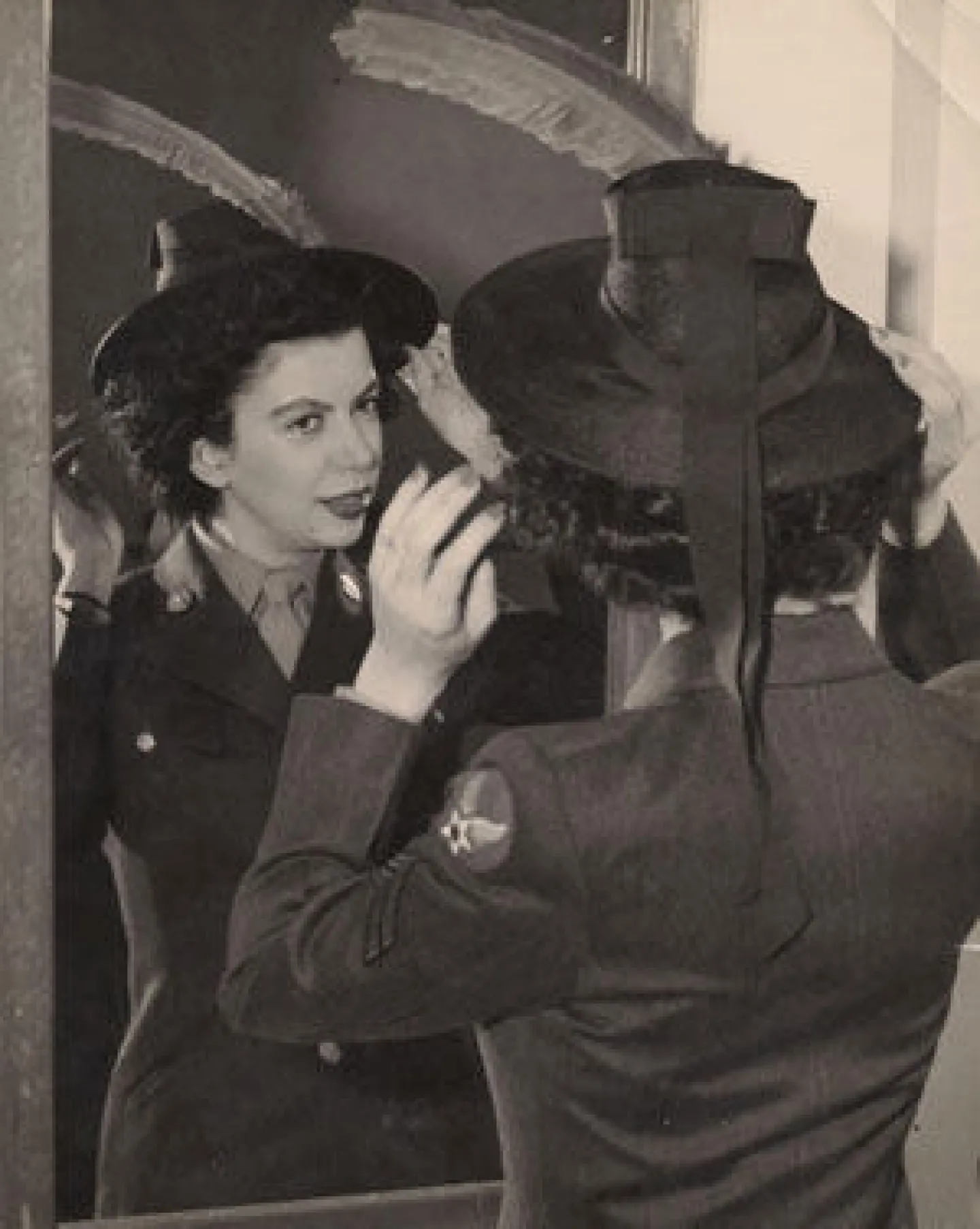 Elizabeth Sudmeier ’33 in a Women’s Army Corps recruiting ad