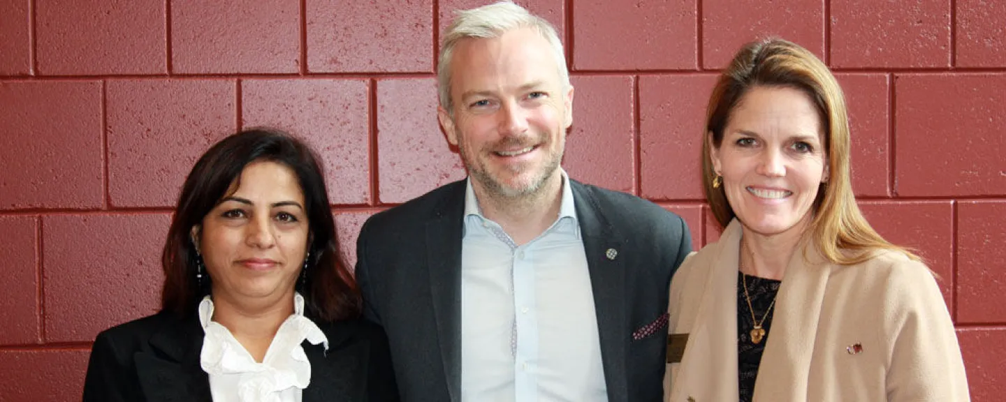 E. Benjamin Skinner visited St. Catherine University last fall (fall of 2015), met with students in the Apparel, Merchandising and Design program, and delivered the talk “An Investigative Journalist’s Journey into Modern-Day Slavery: A Look at Supply Chain Management in the Garment Industry.”
