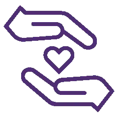 icon of hands above and below a heart